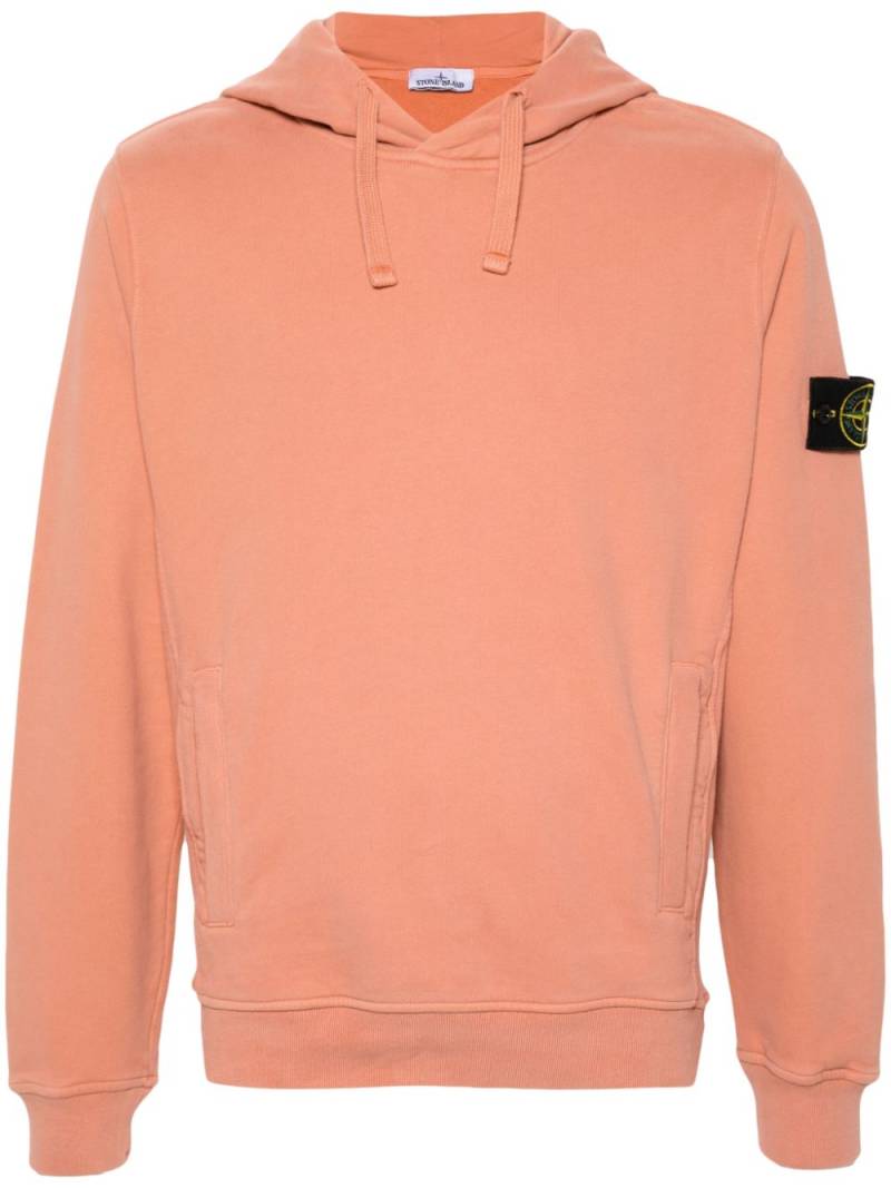 Stone Island Compass-badge hoodie - Orange von Stone Island