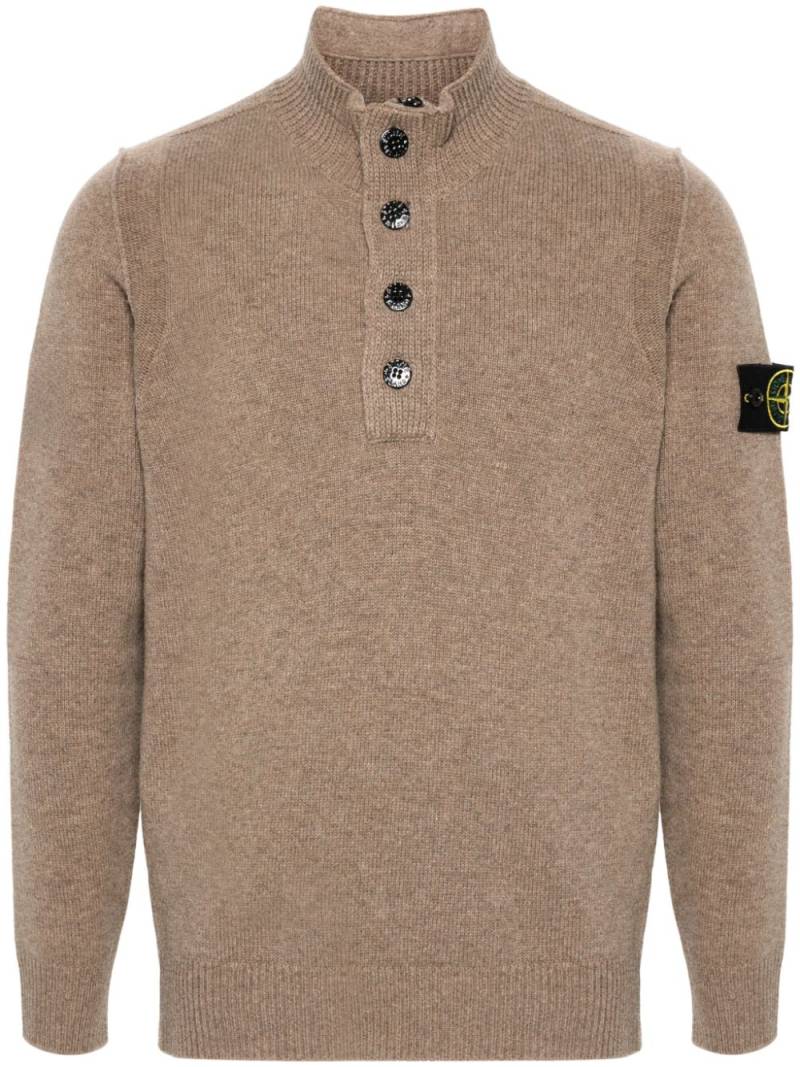 Stone Island Compass-badge jumper - Brown von Stone Island