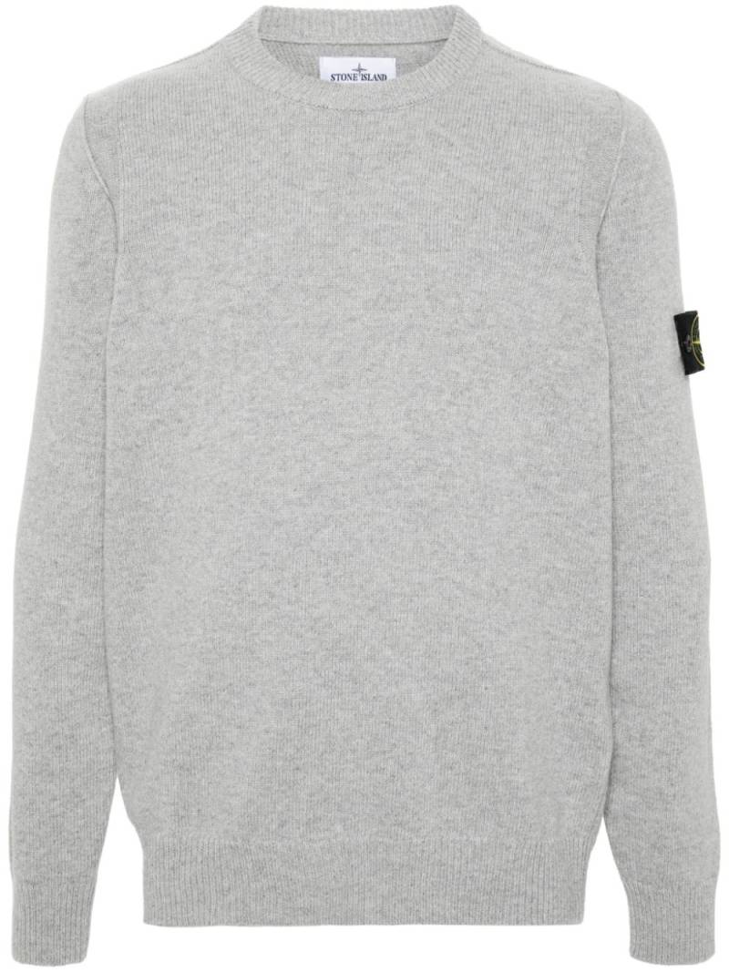 Stone Island Compass-badge knitted jumper - Grey von Stone Island