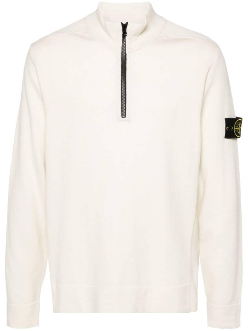 Stone Island Compass-badge knitted sweatshirt - Neutrals von Stone Island