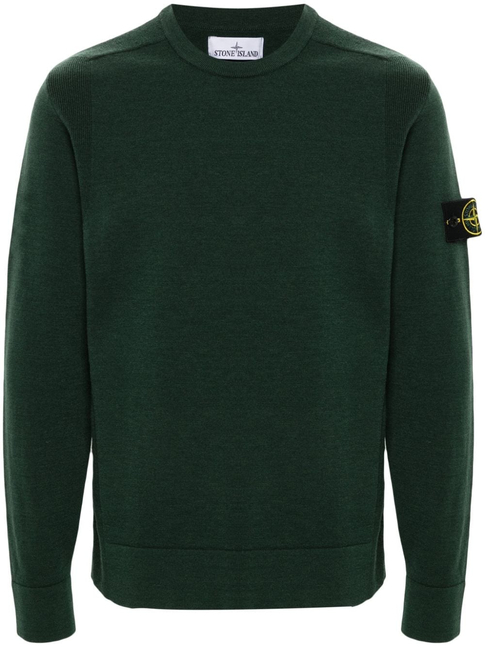 Stone Island Compass-badge long-sleeve jumper - Green von Stone Island