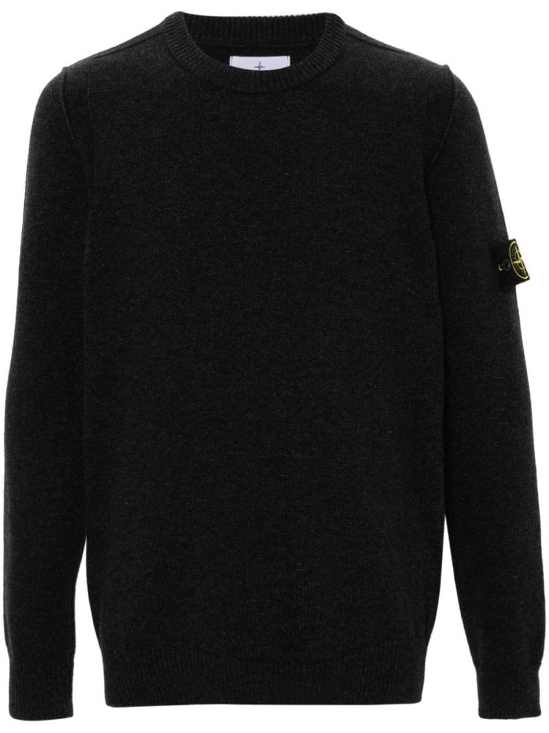 Stone Island Compass-badge mélange jumper - Grey von Stone Island