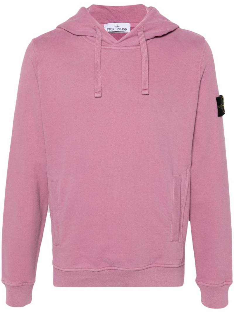 Stone Island Compass-badge organic-cotton sweatshirt - Pink von Stone Island