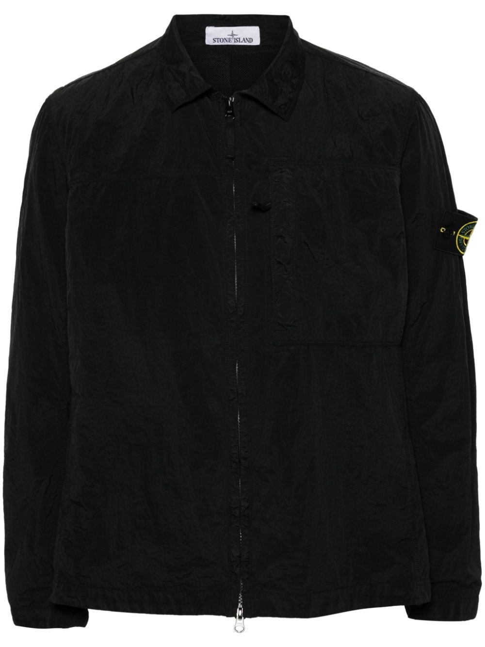 Stone Island Compass-badge overshirt - Black von Stone Island