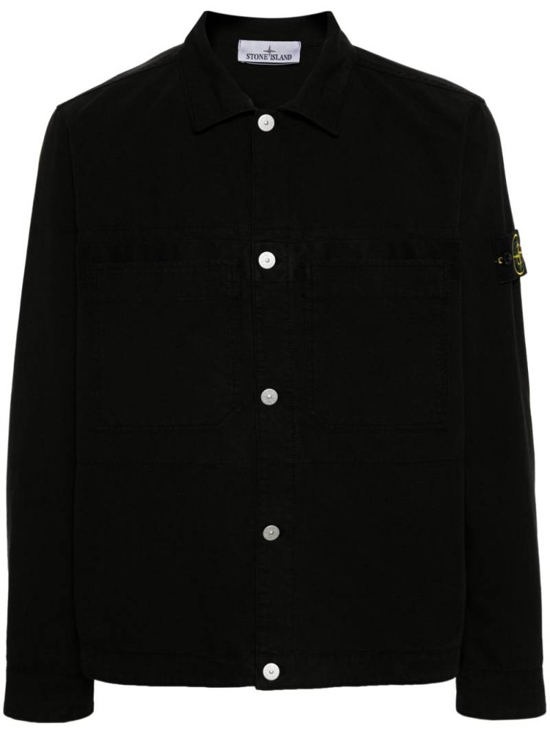 Stone Island Compass-badge overshirt - Black von Stone Island