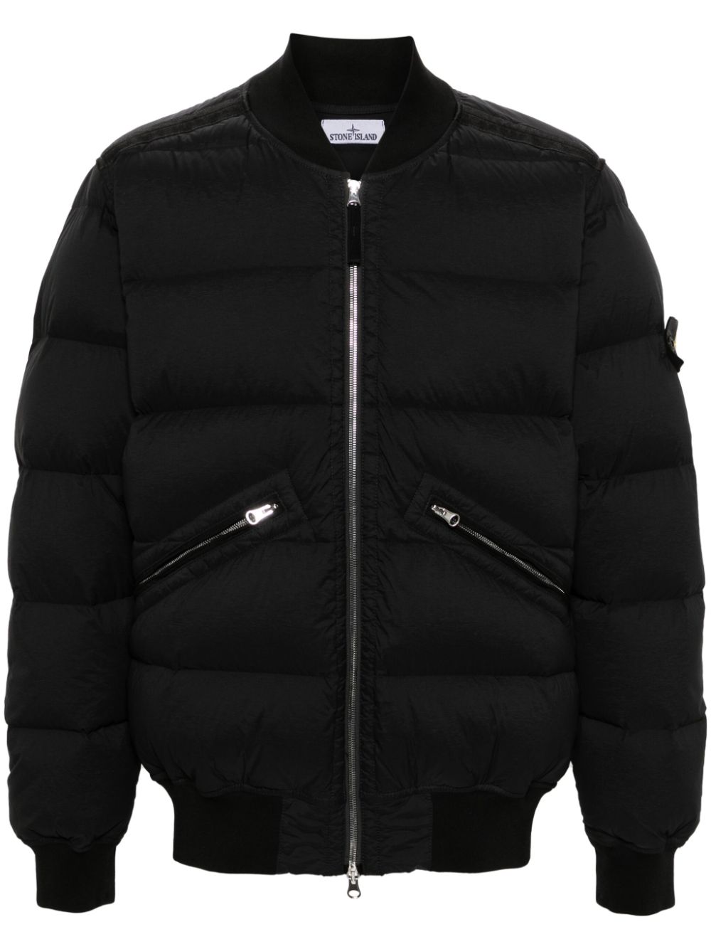 Stone Island Compass-badge padded jacket - Black von Stone Island