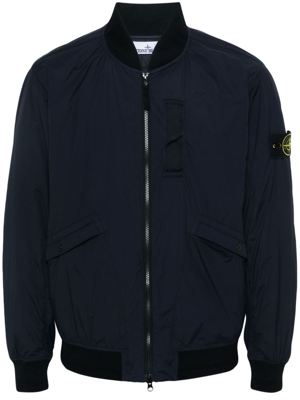 Stone Island Compass-badge padded jacket - Blue von Stone Island