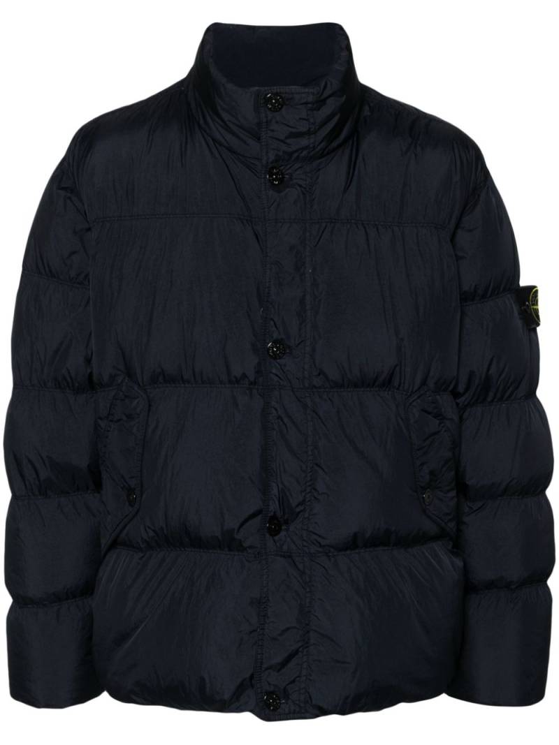 Stone Island Compass-badge padded jacket - Blue von Stone Island