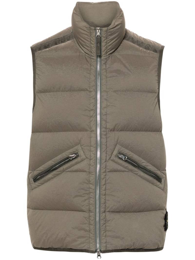 Stone Island Compass-badge quilted gilet - Neutrals von Stone Island