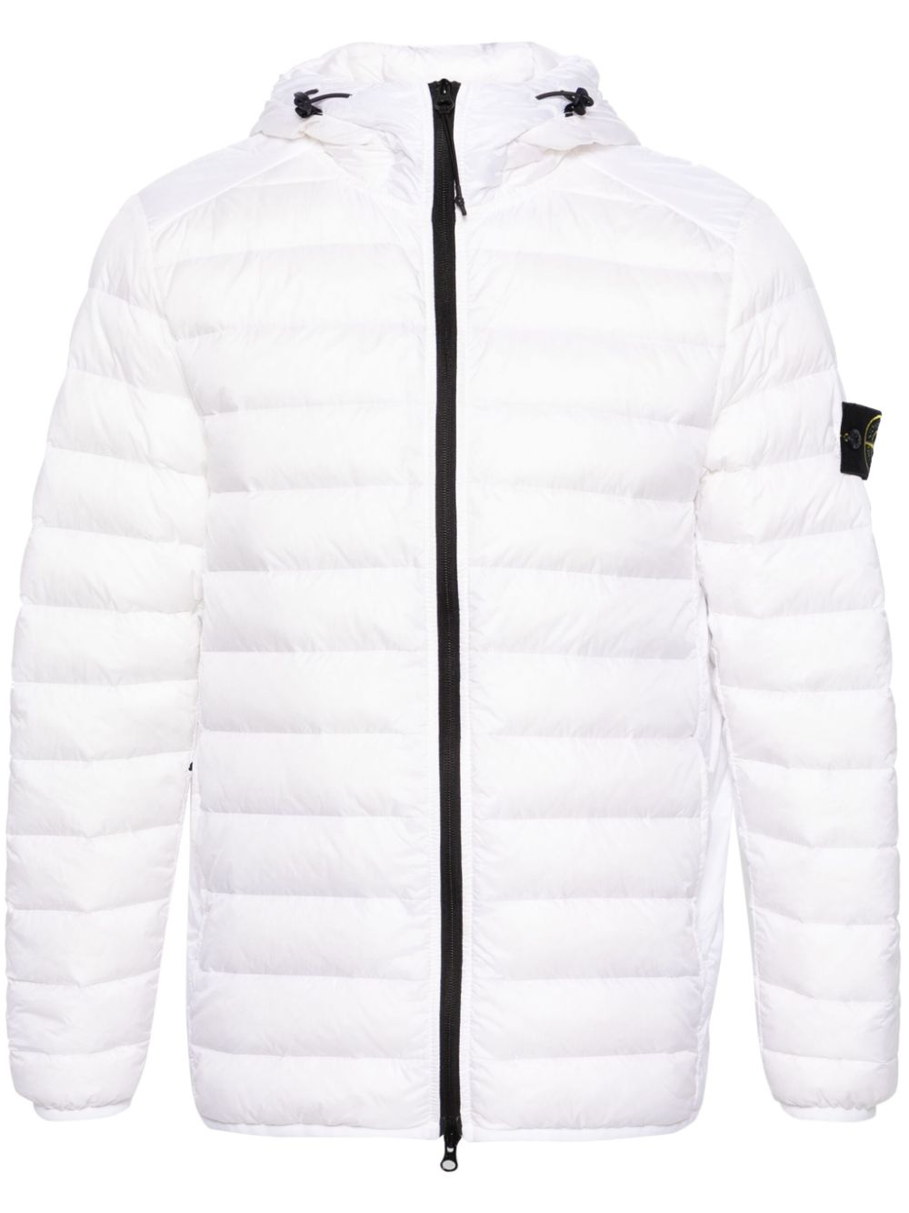 Stone Island Compass-badge quilted puffer jacket - White von Stone Island