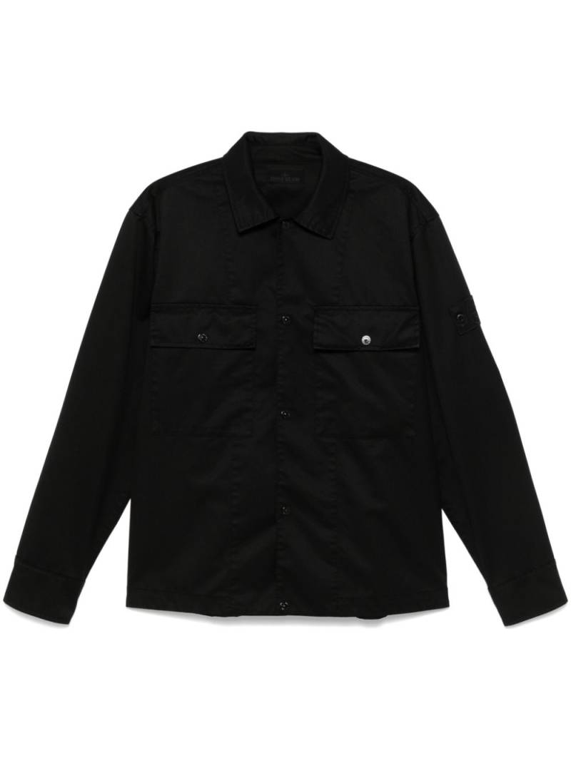 Stone Island Compass-badge shirt jacket - Black von Stone Island