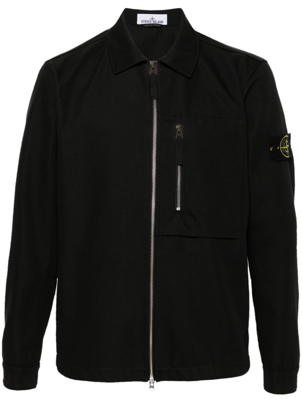 Stone Island Compass-badge shirt jacket - Black von Stone Island