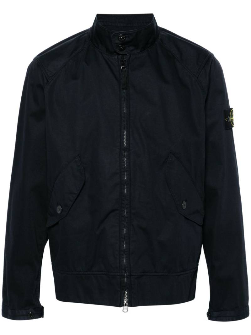 Stone Island Compass-badge shirt jacket - Blue von Stone Island