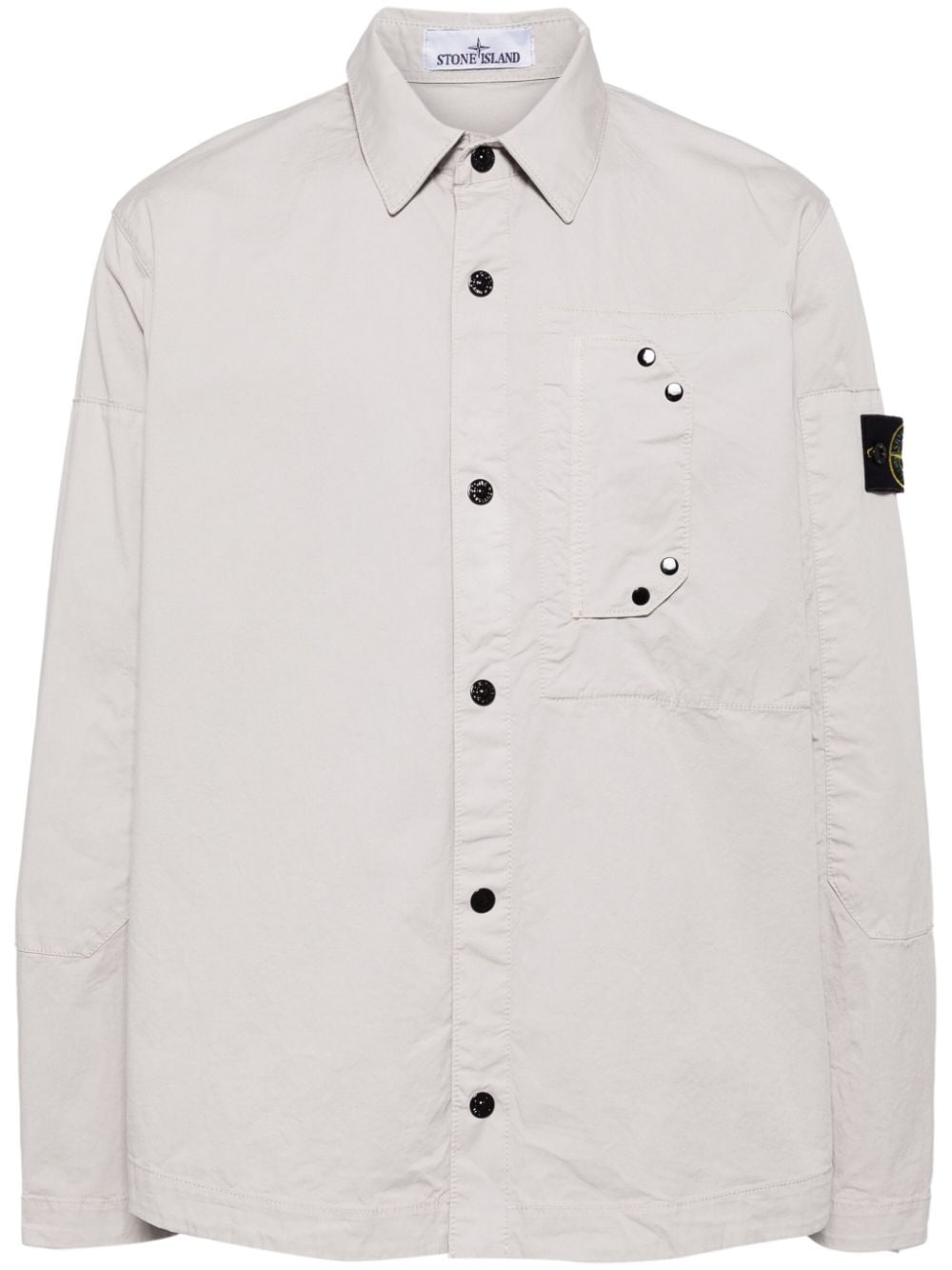 Stone Island Compass-badge shirt jacket - Grey von Stone Island