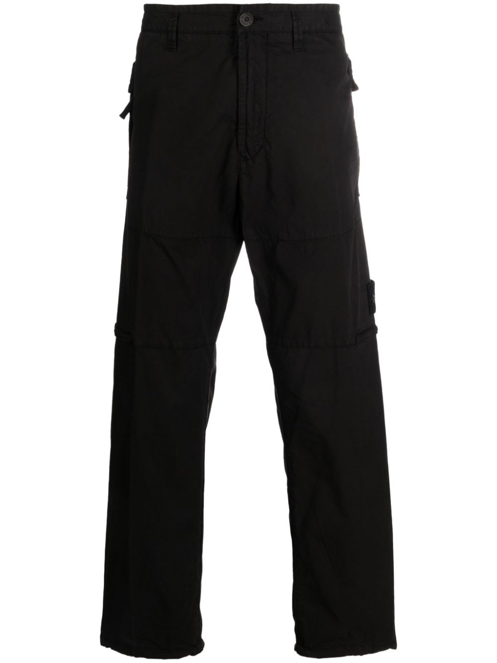 Stone Island Compass-badge straight-leg trousers - Black von Stone Island