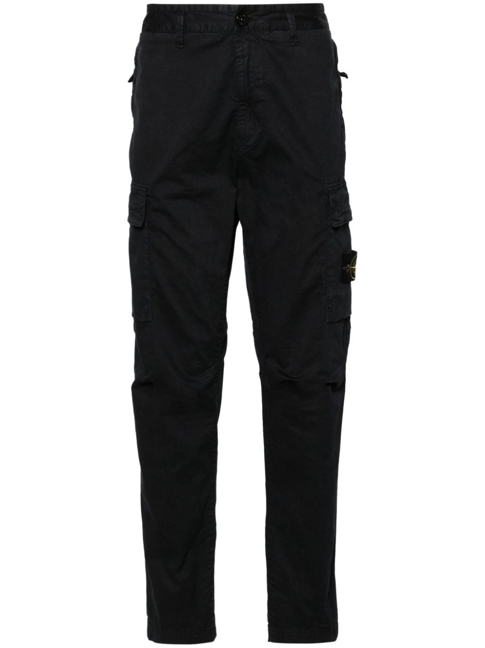 Stone Island Compass-badge straight-leg trousers - Blue von Stone Island