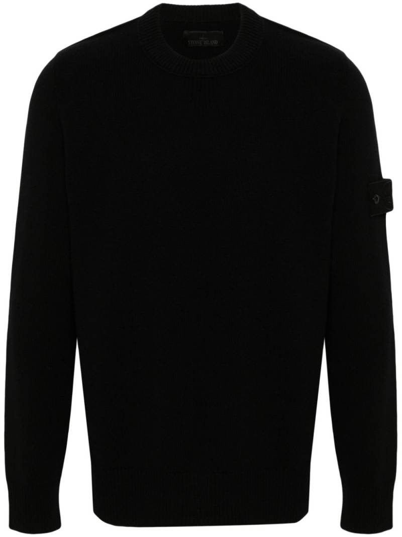 Stone Island Compass-badge sweater - Black von Stone Island