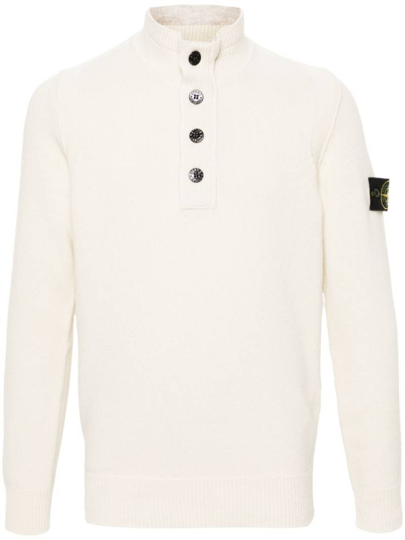 Stone Island Compass-badge sweater - White von Stone Island