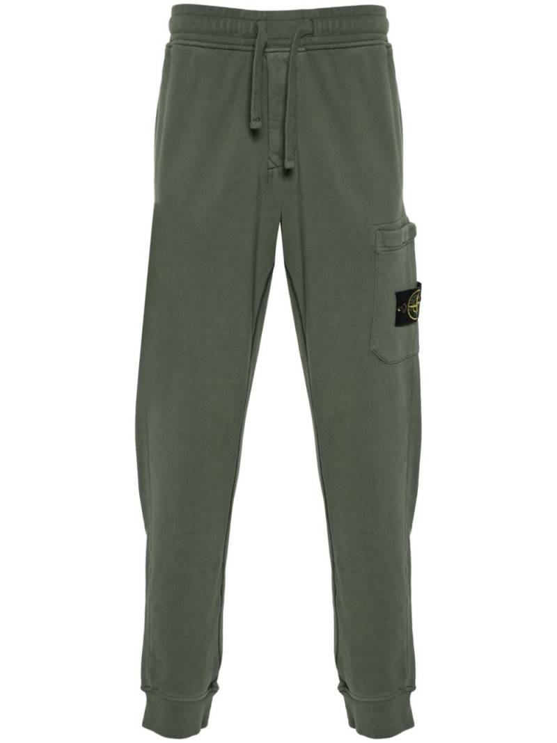 Stone Island Compass-badge tapered trousers - Green von Stone Island