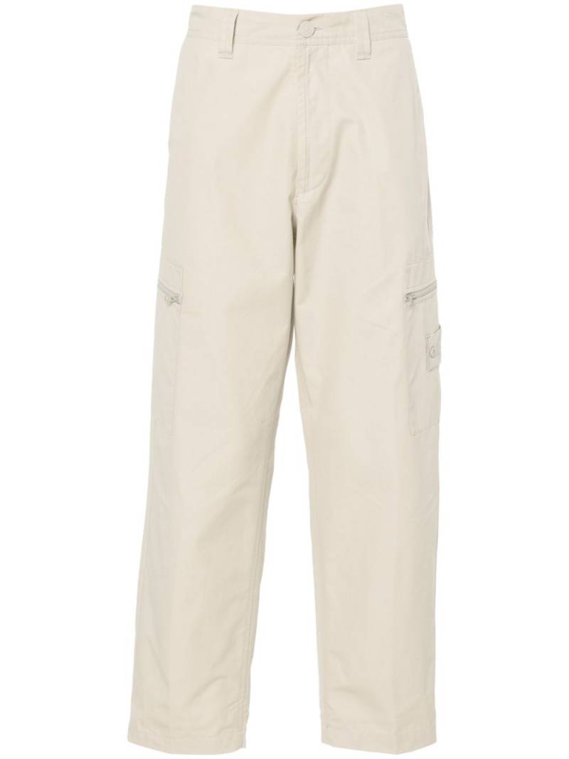 Stone Island Compass-badge wide-leg trousers - Neutrals von Stone Island