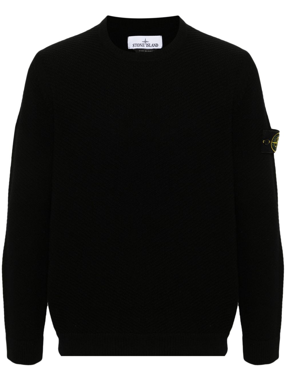 Stone Island Compass-badge wool jumper - Black von Stone Island