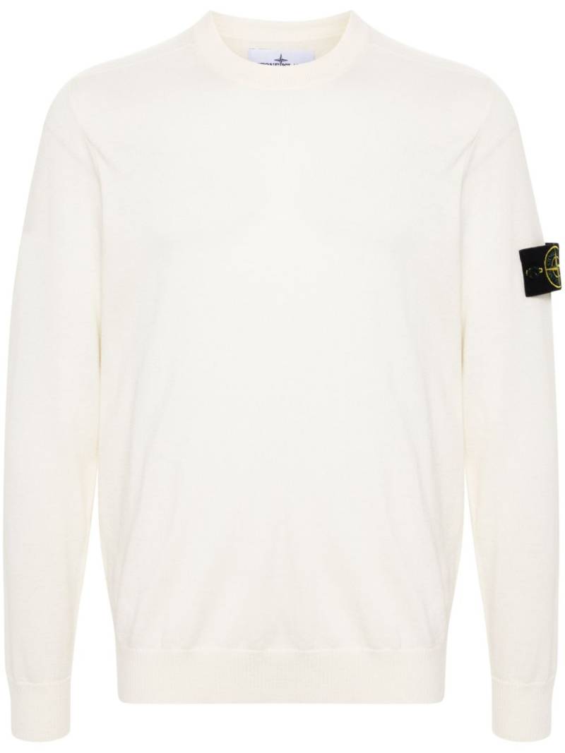 Stone Island Compass-badge wool jumper - Neutrals von Stone Island