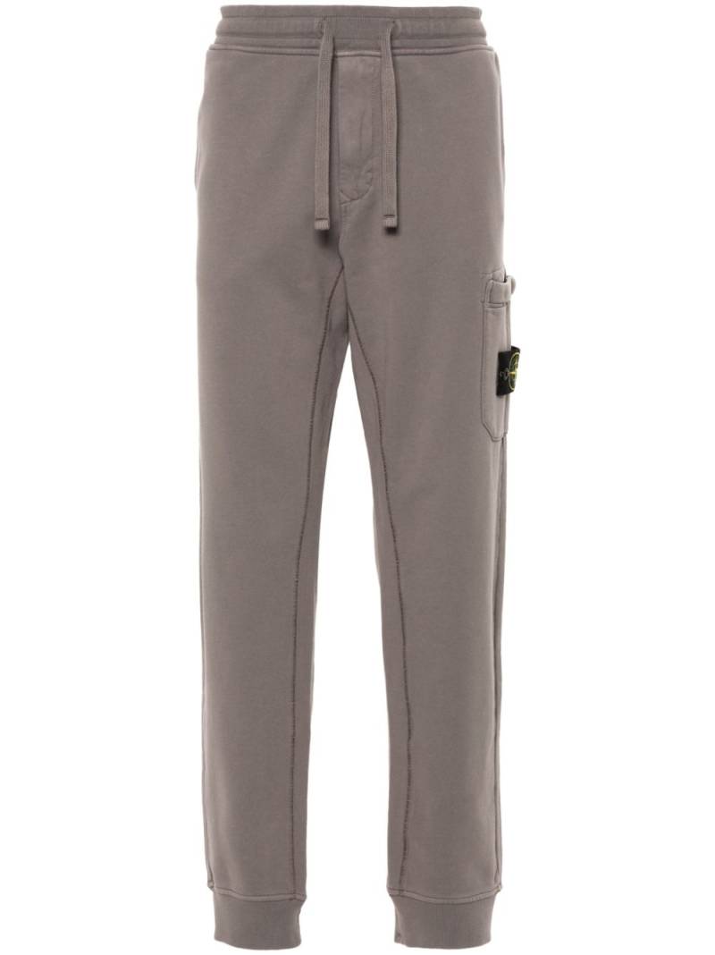 Stone Island Compass cotton track pants - Grey von Stone Island