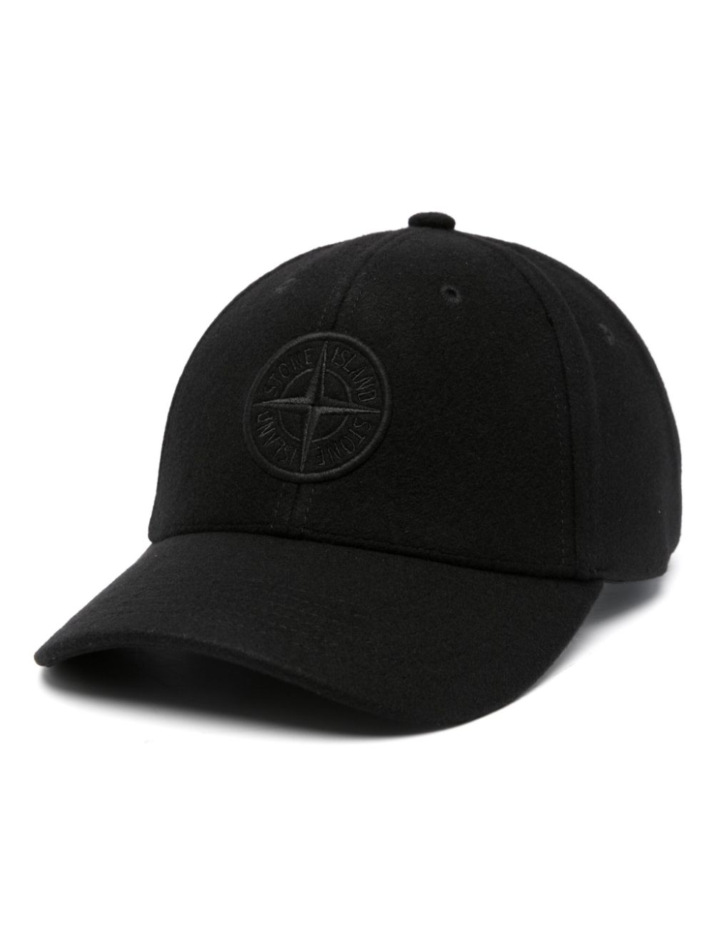 Stone Island Compass-embroidered cap - Black von Stone Island