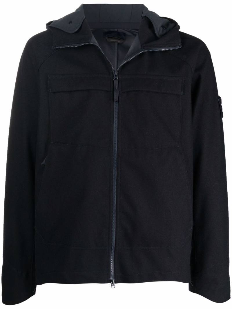 Stone Island Compass hooded jacket - Blue von Stone Island