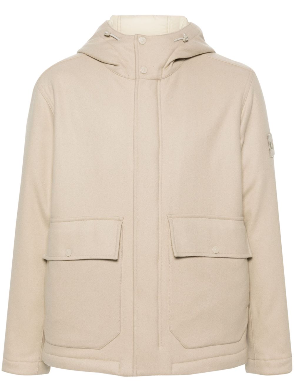 Stone Island Compass hooded jacket - Neutrals von Stone Island