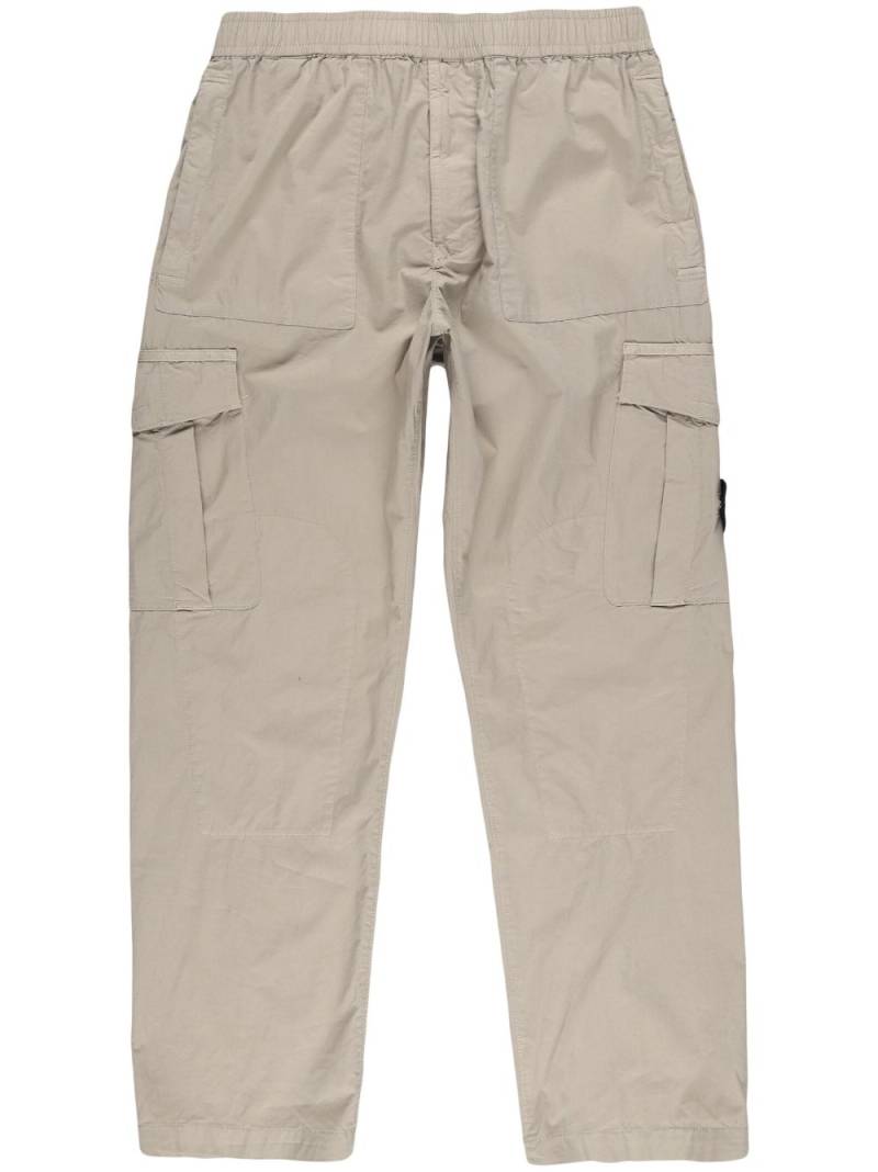 Stone Island Compass-logo cargo trousers - Neutrals von Stone Island