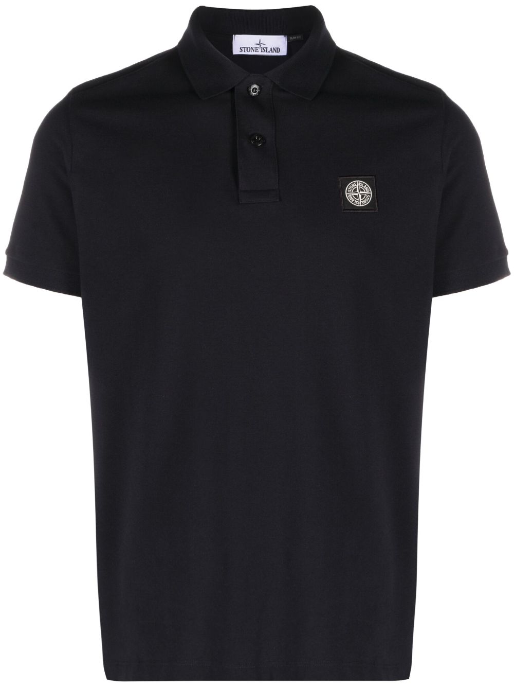 Stone Island Compass logo-embroidered cotton polo shirt - Blue von Stone Island