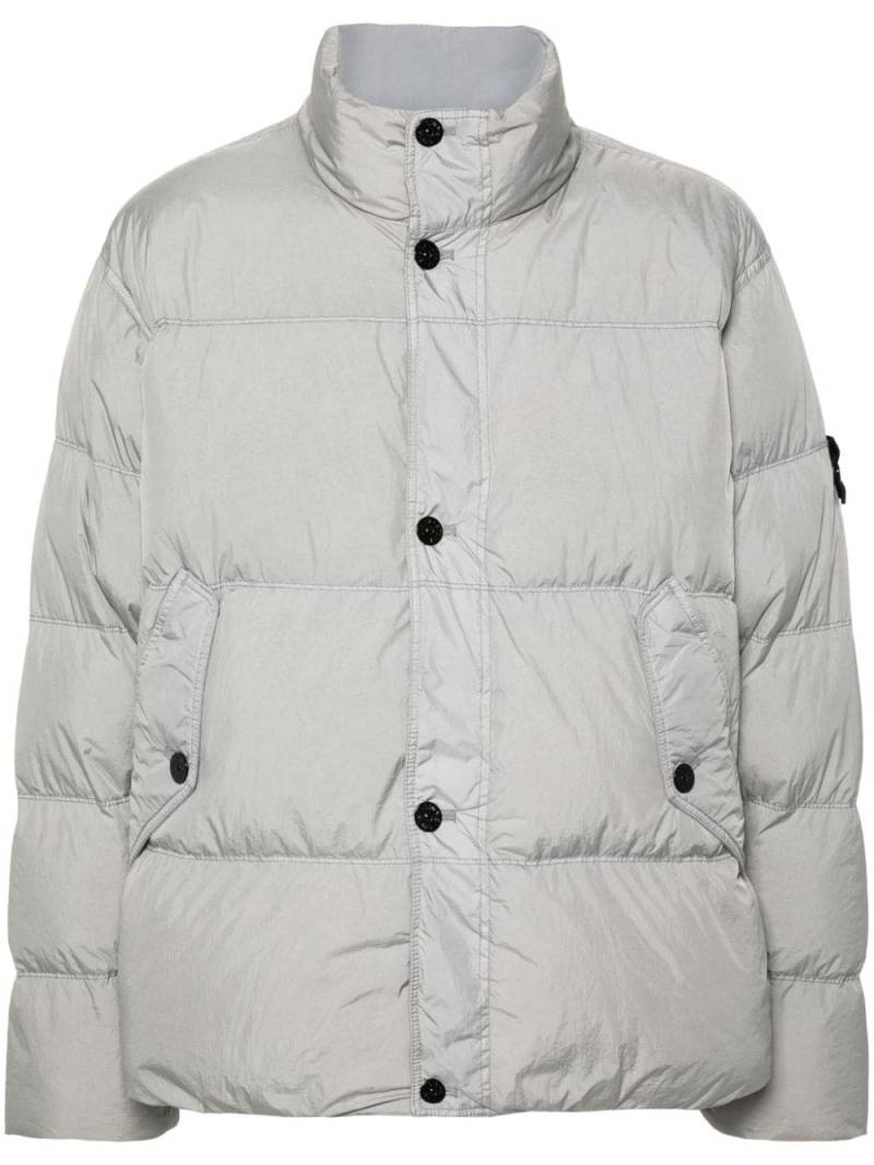 Stone Island Compass-logo padded jacket - Grey von Stone Island