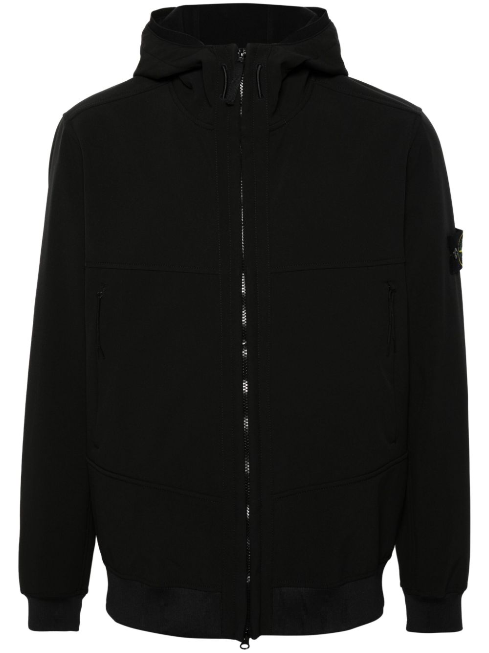 Stone Island Compass-logo zip-up jacket - Black von Stone Island