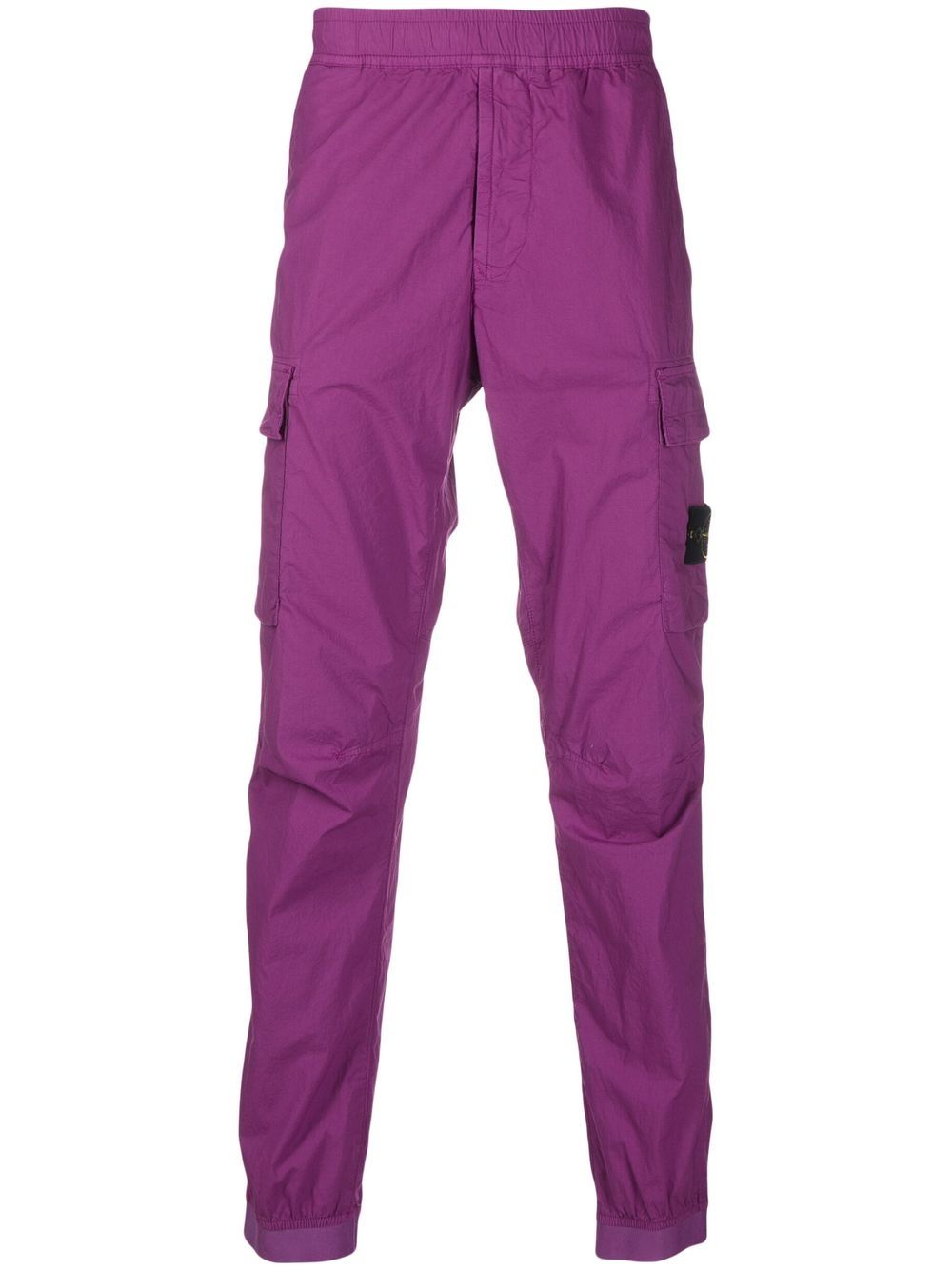 Stone Island Compass-motif cargo trousers - Purple von Stone Island