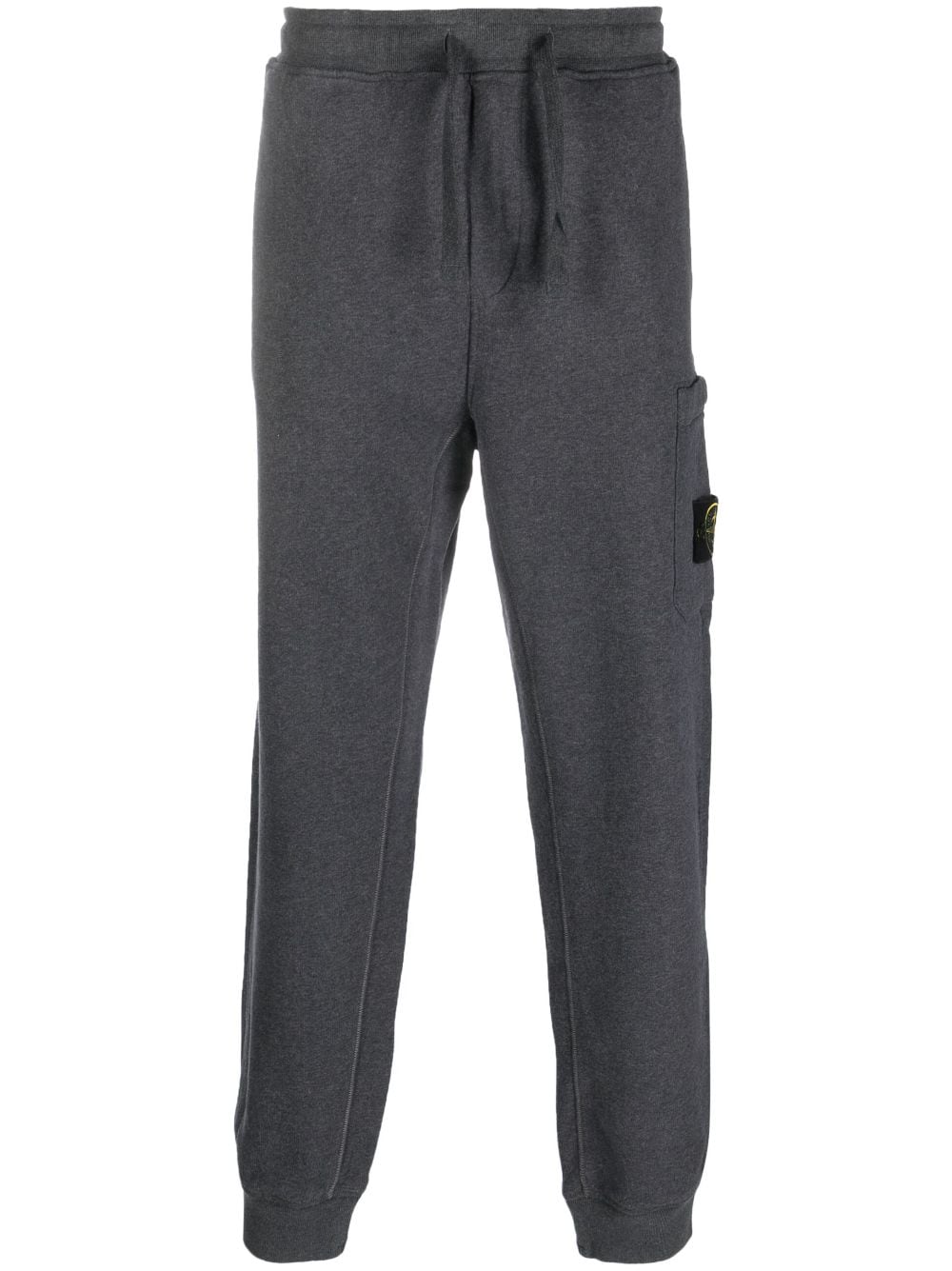 Stone Island Compass-motif cotton track pants - Grey von Stone Island