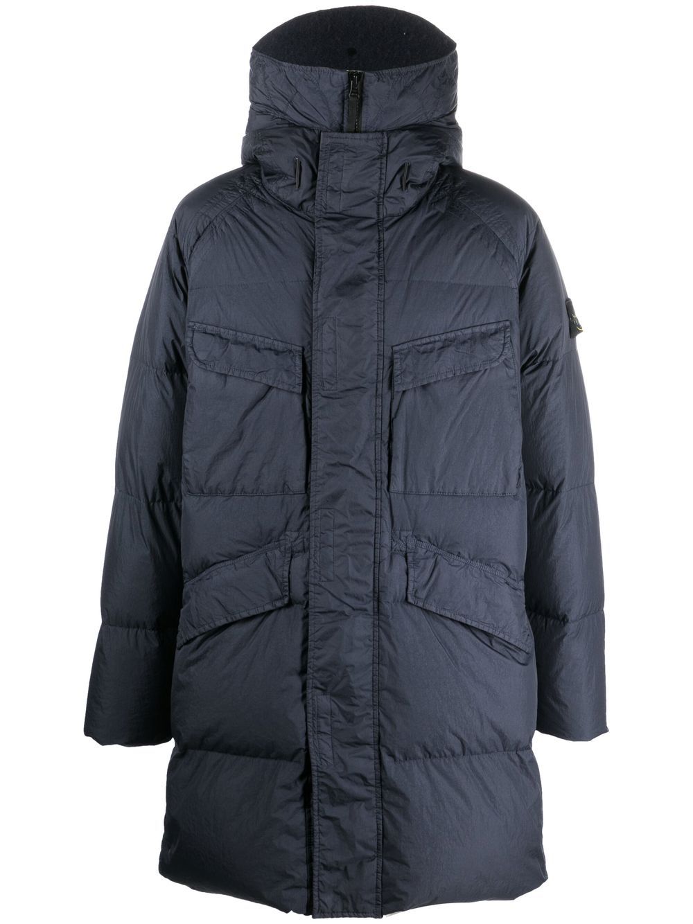 Stone Island Compass-motif down jacket - Black von Stone Island