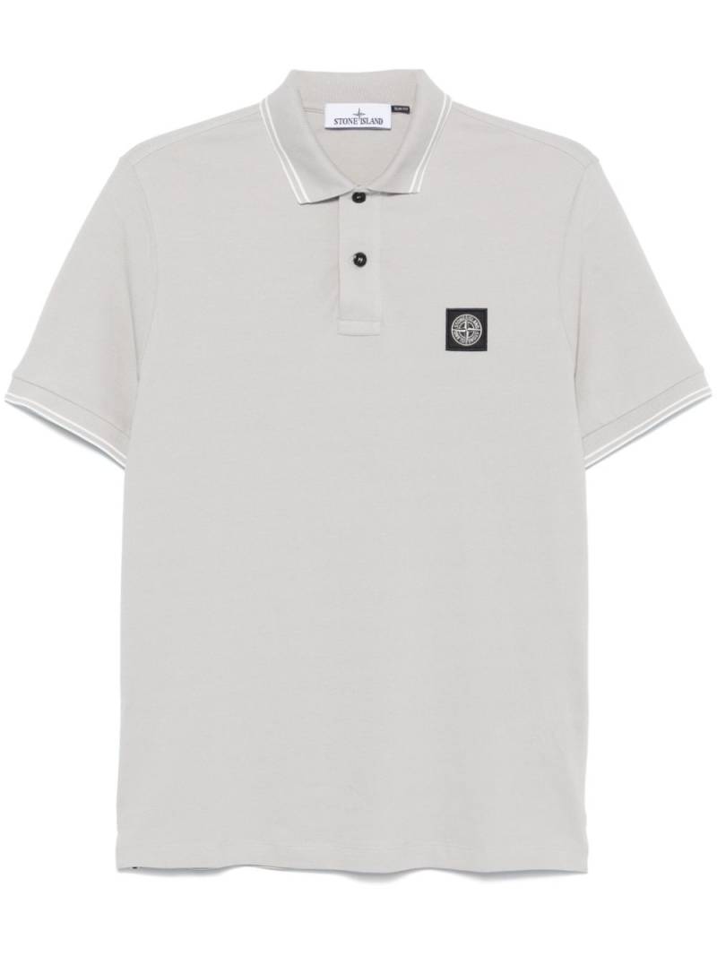 Stone Island Compass-motif polo shirt - Grey von Stone Island