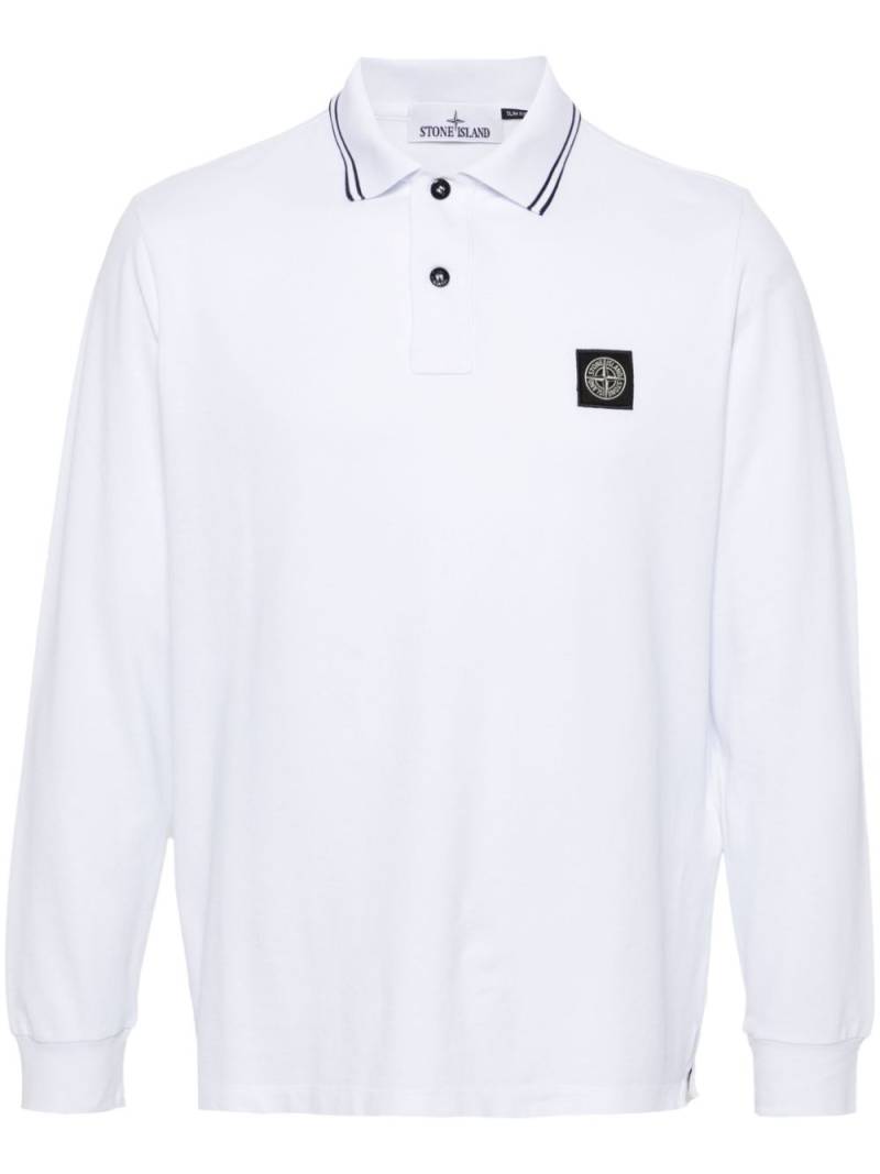 Stone Island Compass-motif polo shirt - White von Stone Island