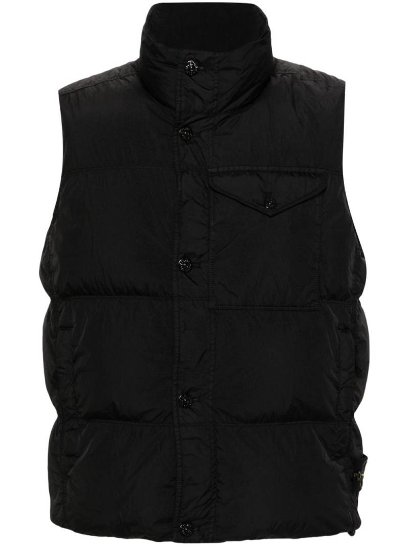 Stone Island Compass padded gilet - Black von Stone Island