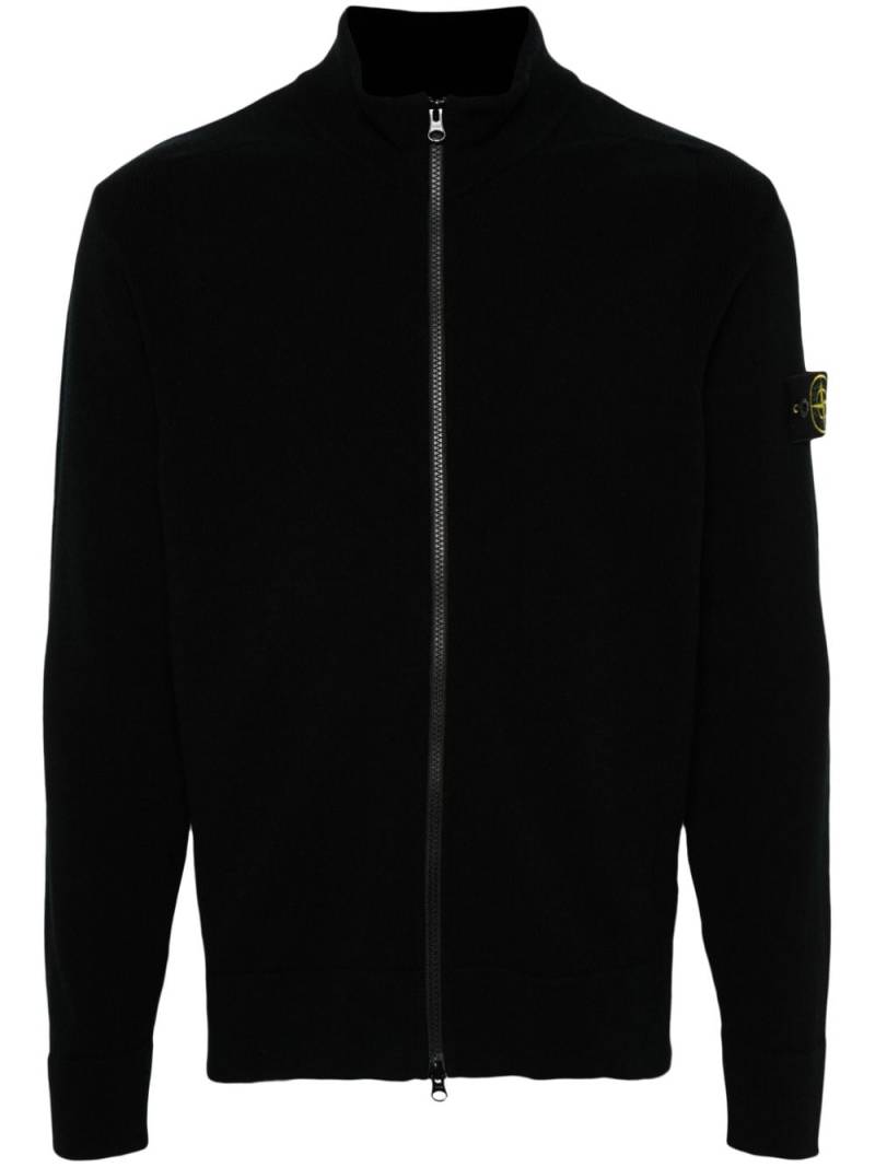 Stone Island Compass-patch cardigan - Black von Stone Island