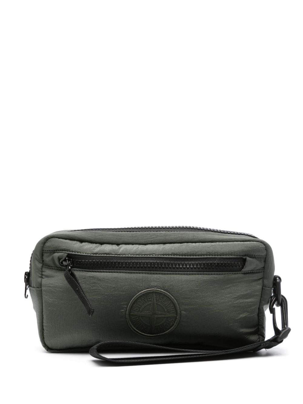 Stone Island Compass-patch clutch bag - Green von Stone Island