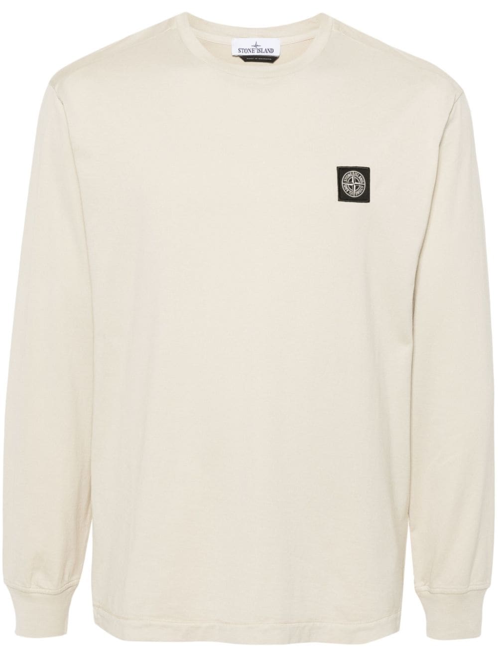 Stone Island Compass-patch cotton T-shirt - Neutrals von Stone Island