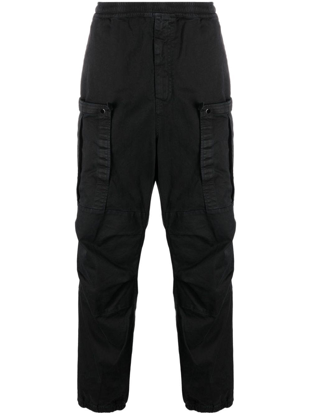 Stone Island Compass-patch cotton cargo trousers - Black von Stone Island