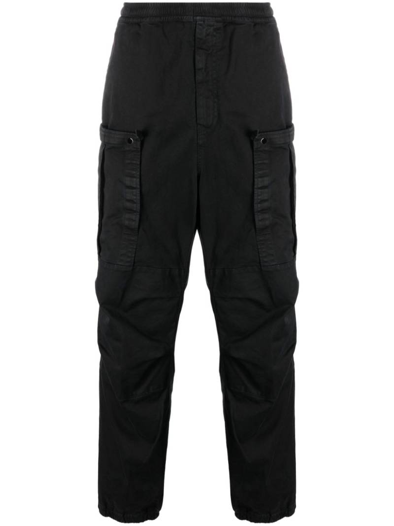 Stone Island Compass-patch cotton cargo trousers - Black von Stone Island