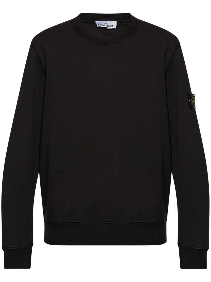 Stone Island Compass-patch cotton sweatshirt - Black von Stone Island