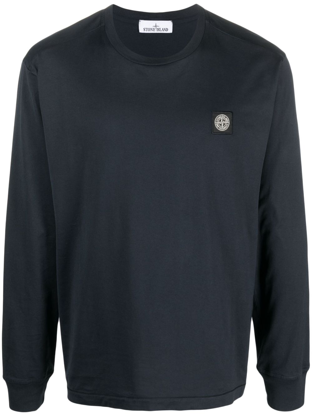 Stone Island Compass-patch crew neck sweatshirt - Blue von Stone Island