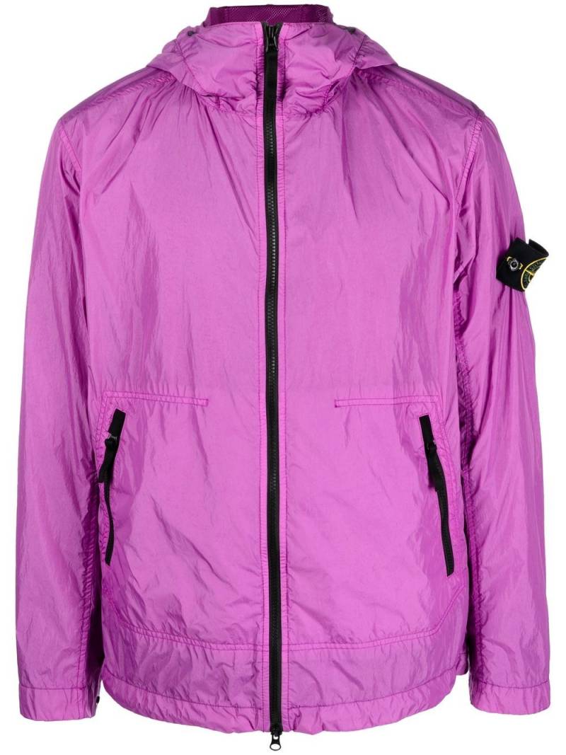 Stone Island Compass-patch lightweight jacket - Purple von Stone Island