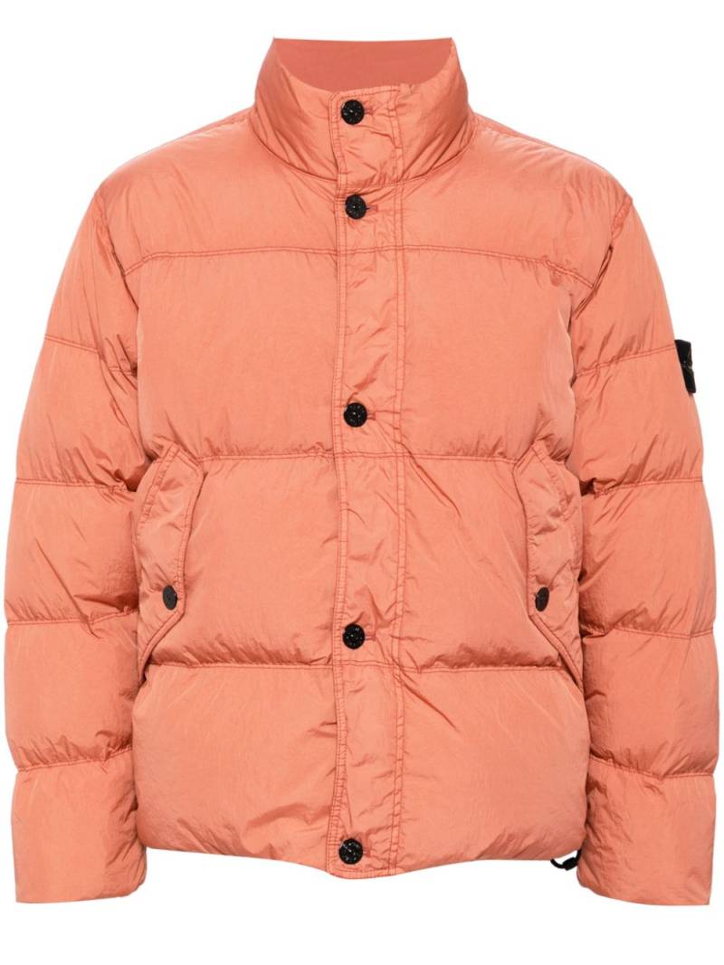 Stone Island Compass-patch padded jacket - Orange von Stone Island