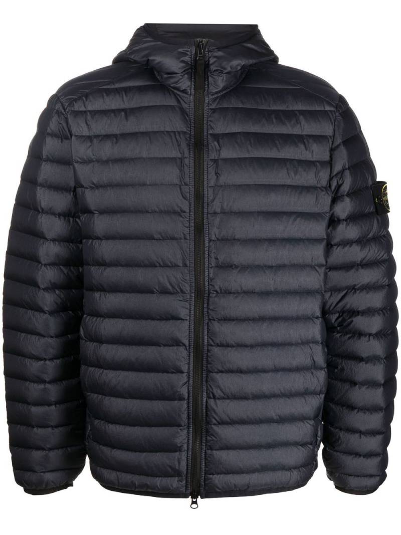 Stone Island Compass-patch padded short jacket - Blue von Stone Island